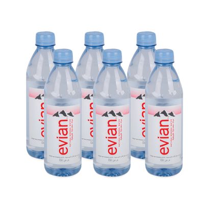 Evian Natural Mineral Water In 330mL, 500mL, 750mL, 1L, 1l, 1.5l Pet
