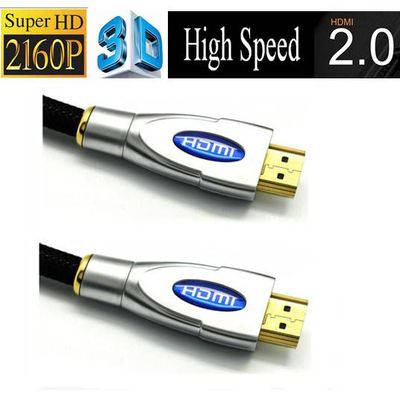 24k Gold Plated High end high speed 4k 3D HDMI 2.0 cable with 2160p ethernet for HDTV computer andro