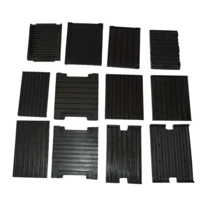 Rail rubber pads for railway track fastening