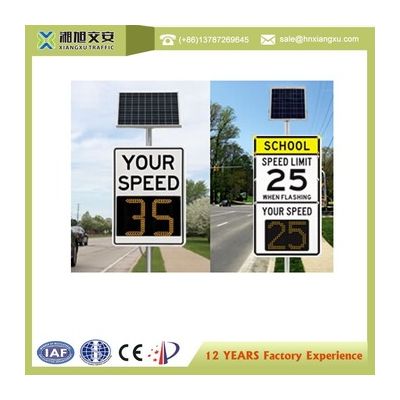 Solar powered Radar Speed Sign with Traffic statistics function