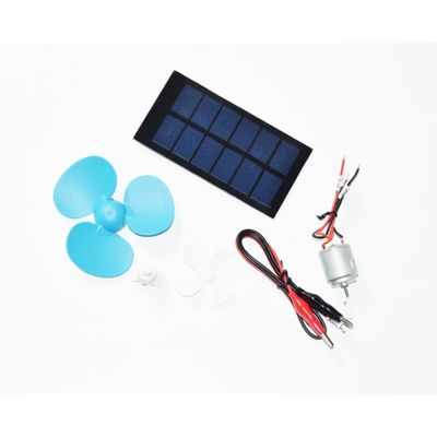 Fashionable solar module 6V 2W With Fan And Cable Kits For Education