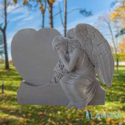 angel sculpture heart gravestones monument tombstones with angel