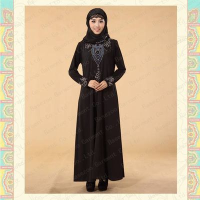 2013 Fashion Arabic abaya for muslim woman MF19497