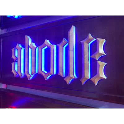 Double Sided Wall Led Light 3D Backlit Logo Sign Mini Letter