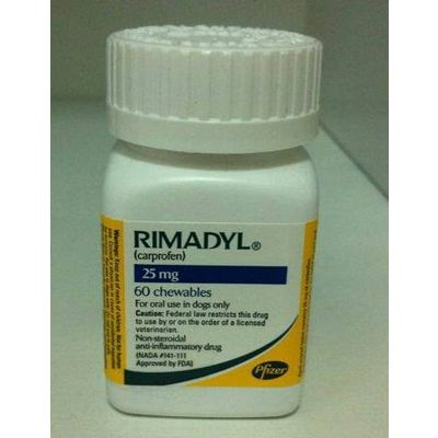 Rimadyl chewable 25mg and 75 mg for Dog