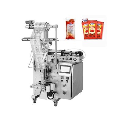 Easy operation three/four side/back seal packing machine tomato paste coffee milk