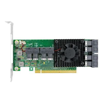 Linkreal 8 Port PCIe 3.0 x16 to Internal SFF-8643 NVMe Adapter