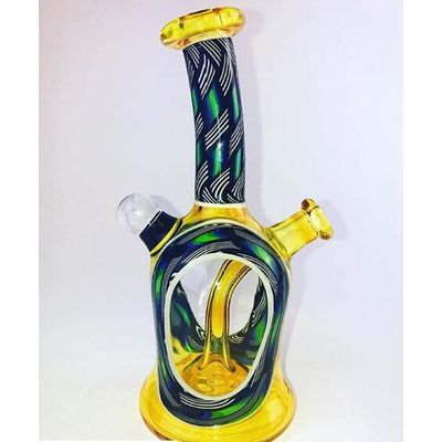 New Design Glass Water Smoking Pipe with USA Color
