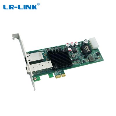 LR-LINK dual-port fiber and copper Gigabit PoE+ Ethernet Network Adapter with Intel Chip