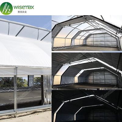 Hot sale 100% dark out light deprivation blackout greenhouse in America