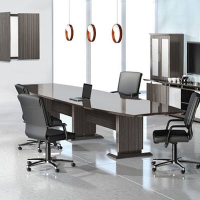 Modern Designer Conference Room Table, Office Meeting Boardroom, 10ft 12ft 14ft (10ft, Textured Drif
