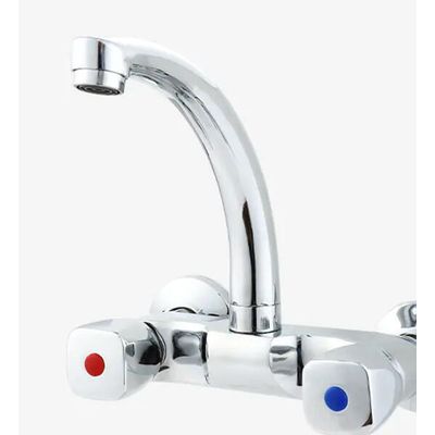 Sanitary Ware Hot and Cold Single Handle Deck Mounted Sink Water Mixer Tap
