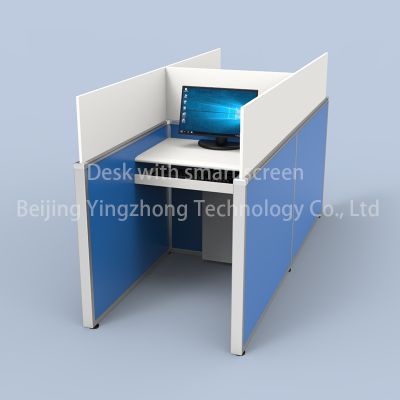 Height Adjustable Office Computer Desk Anti-peeping Study Carrel Desktop Panels Test Center Table