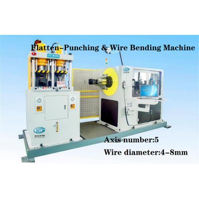 Flatten-Punching & Wire Bending Integrated Machine Metal Wire ...