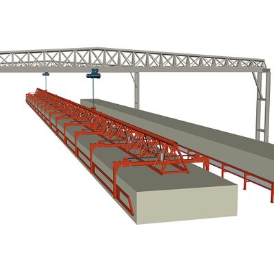 Continuous Foaming Line 50 Meters Sponge Crane Unit Conveyor Machine Foam Block Clamp Device