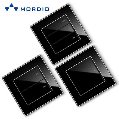 K3.1 Professional wholesaler supplier new design electrical BS standard black acrylic light switch