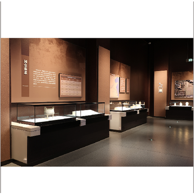 Islamic Art museum tables display cases
