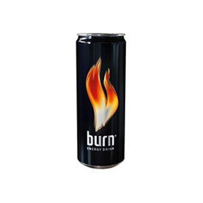 BURN ENERGY DRINK - 250ML CAN - NEW FROM POLAND - MUST TRY - APPLE KIWI MANGO