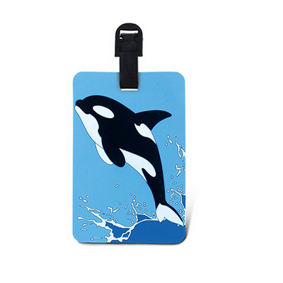 Killer whale PVC luaage tag for fast identification