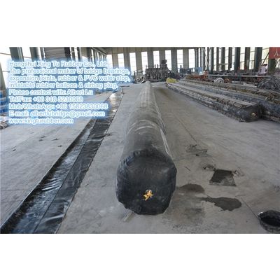 Rubber balloon for culvert and bridge formworks