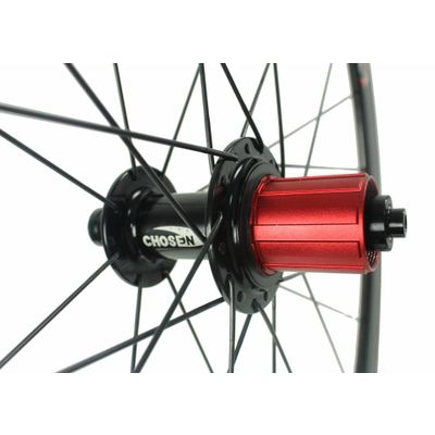 Vogue series 38mm Clincher Road Carbon Bicycle Wheels with 2:1 Spokes Ratio
