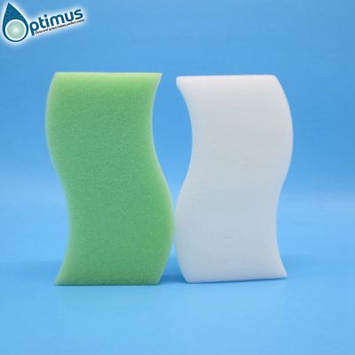 Original density white melamaine sponge magic sponge eraser composite with polyurethane sponge