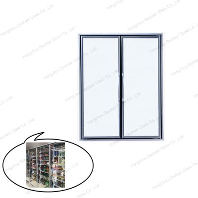 New Design Aluminum Cold Room Glass Door for Display