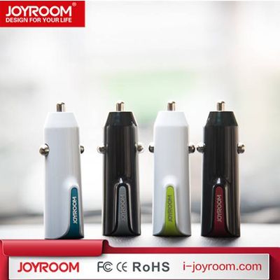 JOYROOM hot sell dual high speed car charger usb 5V 2.4A quick car charger