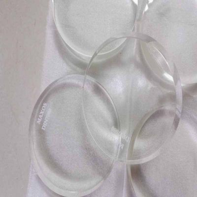 Top quality transparent borosilicate polished round sight glass