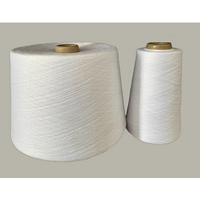 100%Virgin Polyester Ring Spun Titanium White /Extra White Yarn