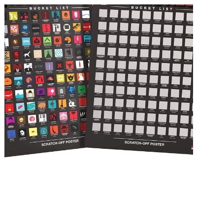 Scratch-off Chart Poster Holographic on PET Silkscreen on Paper or PET wholesale