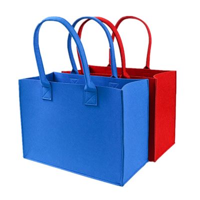Custom Logo Multiple Colors Felt Shopping Tote Bags woman for promotion
