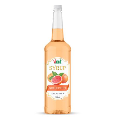 750ml Bottle VINUT Syrup Grapefruit juice Vietnam Company Fruit Syrup Fresh Liquid Grapefruit Juice