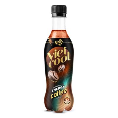 Vietcool Sparkling Energy Drink With Coffee Flavor 400ml Pet Bottle