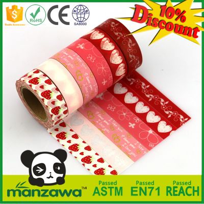 Free samples Japanese decorative wholesale washi masking tape,custom printed waterproof masking tape
