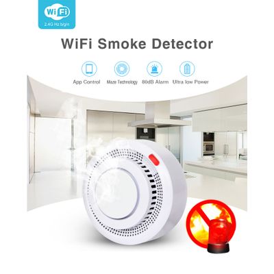WiFi Smart IoT Wireless Smoke Fire Alarm Detector
