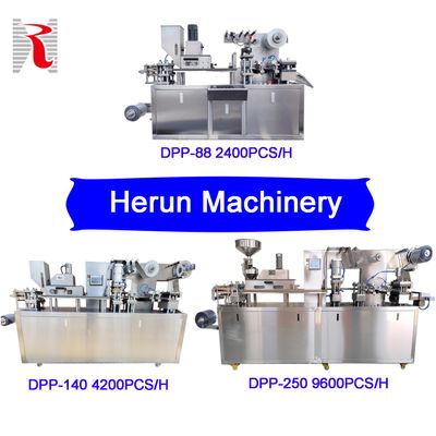 Automatic Flat Plate Alu Pvc Blister Packer Blister Making Tablet ...