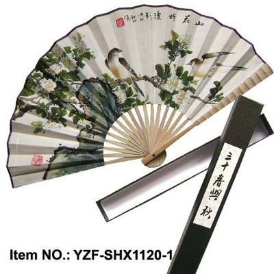 high quality hand painted Chinese calligraphy fan