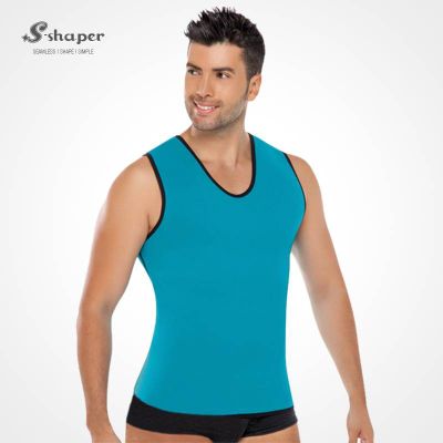 S-Shaper Men Ultra Sweat Gym Athletic Shirt Sports Running Fajas Neoprene Vest Corsets