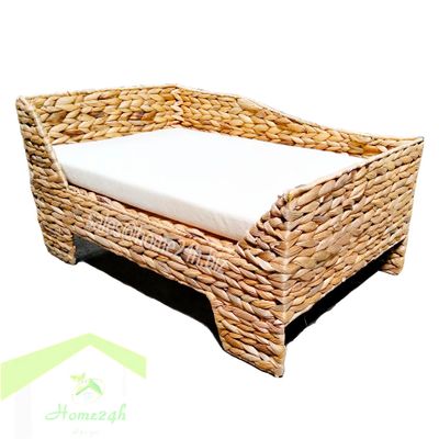Home24h.biz-Handicrafts Water Hyacinth Pet House Cat Bed HO-9018