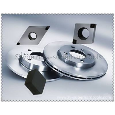 CNUN solid cbn inserts for machining brake disc