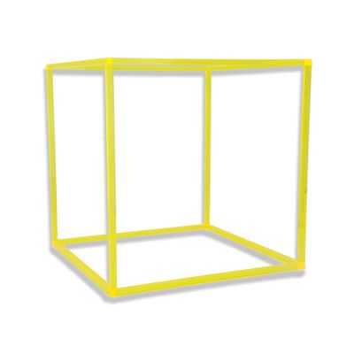 Custom Designed Color Acrylic Display Box With Fluorescent Green For Display Products