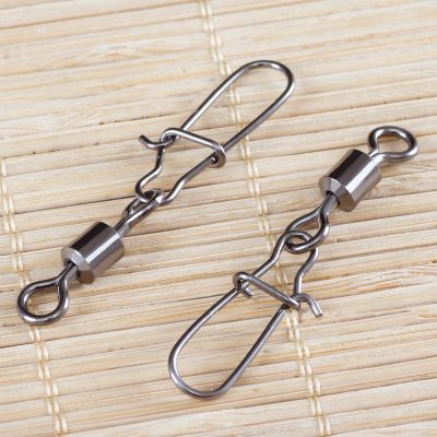 1000pcs/pack 14# - 4/0# Rolling Swivel with Nice Snap for Carp Fishing Tackle Accessories