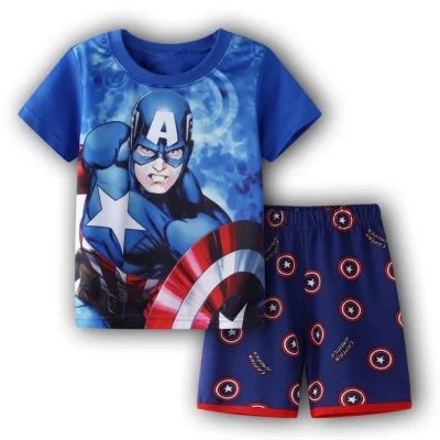 2021 Top Selling High Quality Spiderman Clothes Boys Pijamas