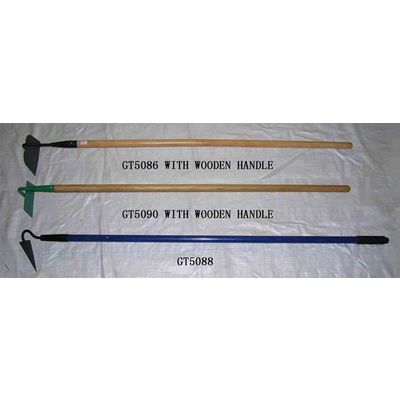 hoe with long handle