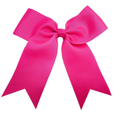 Large cheer bow with alligator clip for high school cheerleading
