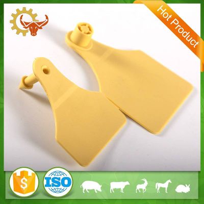 TPU yellow double-sided ear tag livestock