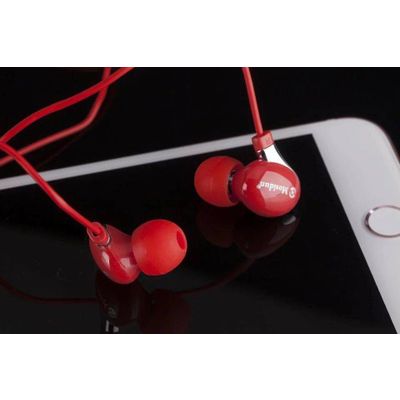 Oem earphone with mic and Self-timer,round wired earphone for XIAOMI,HUAWEI phone