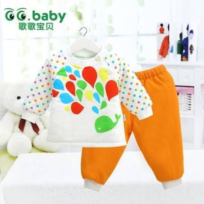 2015 Newborn Baby Clothing Autumn Winter Sets Warm HIgh Quality Brand Baby Boy Baby Girl Cloth Suits
