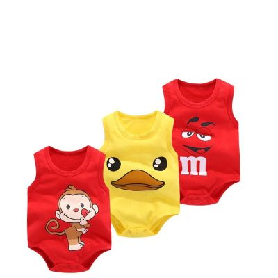 Newborn Infant Toddler New Style Baby Rompers Clothing High Quality 100% Cotton Sleeveless Custom Ca